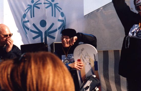 Ramona Gallwitz wird Special-Olympics-Siegerin beim Snowboarden