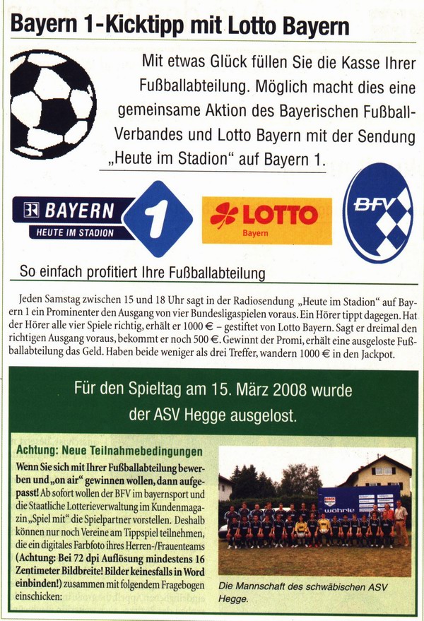 Bayernsport Nr. 11 - 11.03.2008!