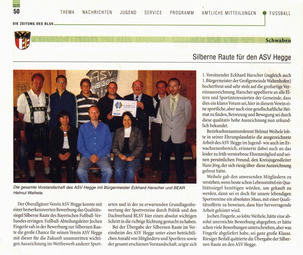 Artikel aus dem Bayernsport Nr. 22 vom 27.05.2008!